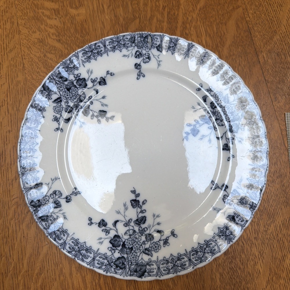 Antique Grindley Flora Staffordshire 10" Transferware Dinner Plate Excellent